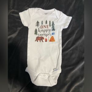 One happy camper 12 month onesie